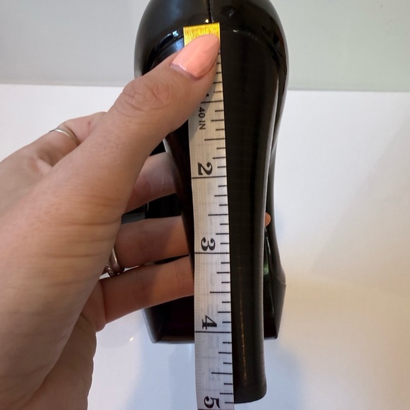 VIA SPIGA Black Patent Leather Platform Peep Toe Heels 7.5 - Picture 5 of 13